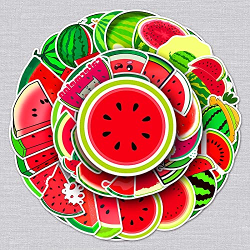 Watermelon Aufkleber Wassermelone Sticker Set 50 Stücke Niedlich Deko für Auto Laptop Skateboard Fahrrad Moped Motorrad Fahrrad Computer,Geeignet für Erwachsene Kinder von LYunMu