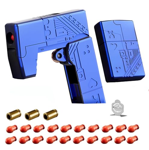 Legierung Anti Stress Spielzeug,Kann Verformt Werden Soft Bullet Guns Toy + 10 Soft Bullet BüRo-Schreibtisch EDC Spielzeug, Freunde von LZAHSH