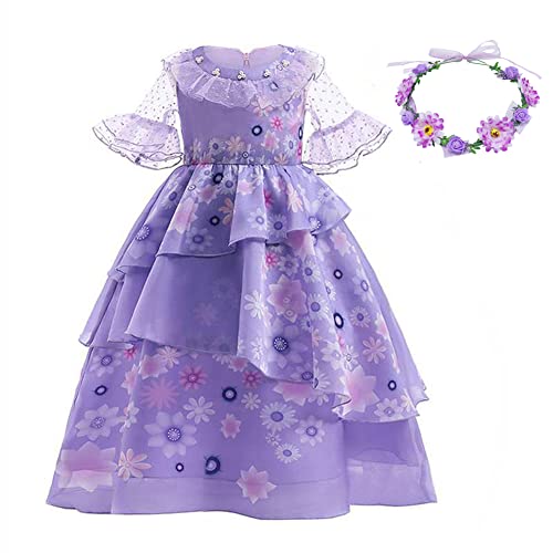 LZH Mirabel Madrigal Kostümkleid Encanto Mirabel Isabela Verkleidung Kostüm Cosplay Prinzessin Kleid mit Tasche und Brille Grün für Mädchen LZH Mirabel Madrigal Kostümkleid Encanto Mirabel Isabela Verkleidung Kostüm Cosplay Prinzessin Kleid mit Tasche und Brille Grün für Mädchen von LZH