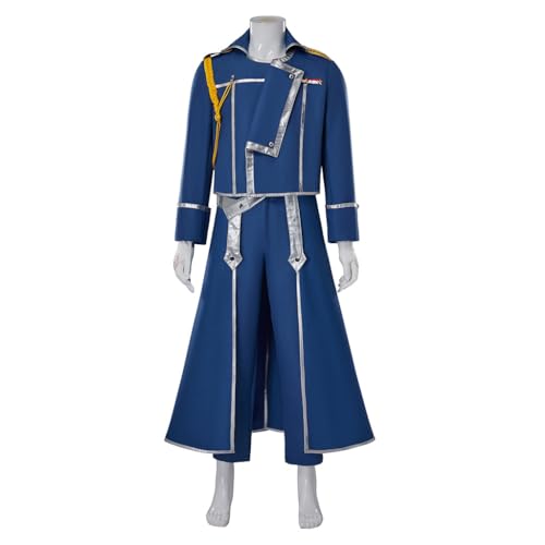 LZHUYE Fullmetals Alchemists Roys Mustangs Cosplay Outfits, Anime Cosplay Kostüme, Rollenspiel, Halloween, Clubwear für Party von LZHUYE