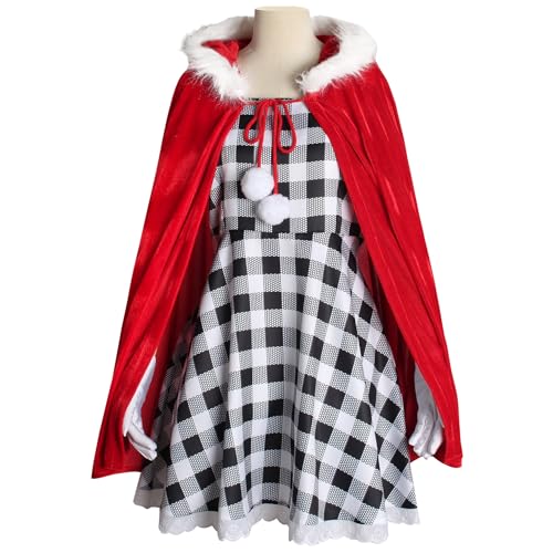 LZHUYE Grinchs Stoles Weihnachten Cindys Cosplay Outfits Anime Cosplay Kostüme Rollenspiel Halloween Clubwear für Party von LZHUYE