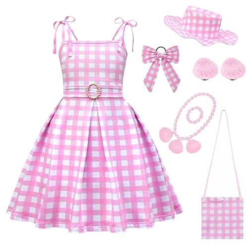 LZHUYE Kinder Strappy Bow Dress Charakter Mädchen Strapskleid Cosplay Kostüm Outfit Set für Erwachsene Kinder Halloween Kostüme von LZHUYE