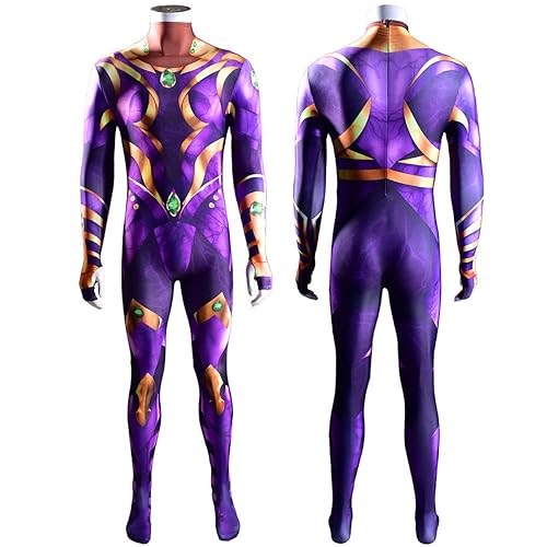 LZHUYE Titans Starfire Anime-Cosplay-Kostüm, Cosplay-Strumpfhose, Halloween-Outfit für Party, Erwachsene und Kinder von LZHUYE