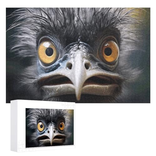 Emu Puzzles 1000 PCS Personalized Jigsaw Puzzles for Adults Photos Puzzle for Family Challenging Picture Puzzle with Storage Bag Home Decor Jigsaw von LZQPOEAS