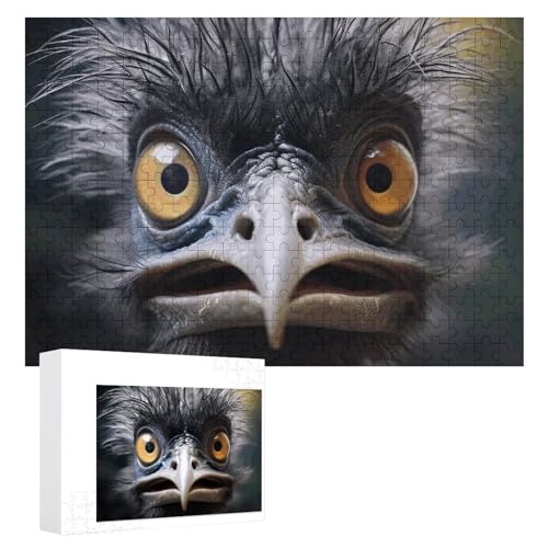 Emu Puzzles 300 PCS Personalized Jigsaw Puzzles for Adults Photos Puzzle for Family Challenging Picture Puzzle with Storage Bag Home Decor Jigsaw von LZQPOEAS