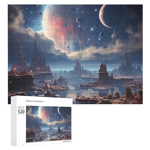 Galaxy Puzzles 520 Bilder, personalisiertes Puzzle für Erwachsene, Fotos, Puzzle für Familie, anspruchsvolles Bilderpuzzle mit Aufbewahrungstasche, Heimdekoration, Puzzle von LZQPOEAS