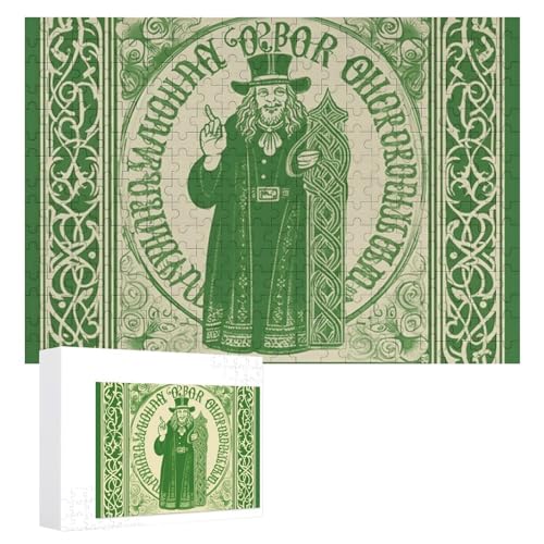 Irish Blessing St. Patrick's Day Puzzles, 300 Teile, personalisiertes Puzzle für Erwachsene, Fotos, Puzzle für Familie, anspruchsvolles Bilderpuzzle mit Aufbewahrungstasche, Heimdekoration, Puzzle von LZQPOEAS