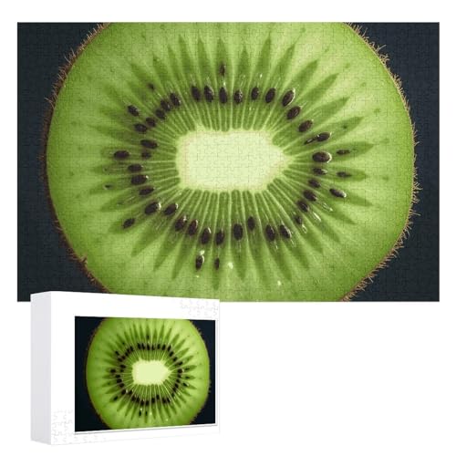 Kiwi Slice Puzzles, 1000 Teile, personalisiertes Puzzle für Erwachsene, Fotos, Puzzle für Familie, anspruchsvolles Bilderpuzzle mit Aufbewahrungstasche, Heimdekoration, Puzzle von LZQPOEAS