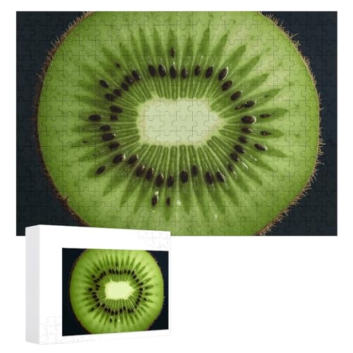 Kiwi Slice Puzzles, 300 Teile, personalisiertes Puzzle für Erwachsene, Fotos, Puzzle für Familie, anspruchsvolles Bilderpuzzle mit Aufbewahrungstasche, Heimdekoration, Puzzle von LZQPOEAS