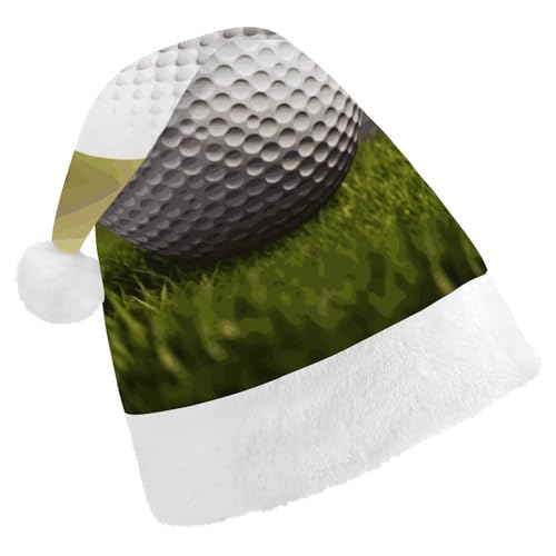 LZQPOEAS Weihnachtsmütze für Erwachsene, Plüsch, weich, für Sport, Golfball, Nikolausmützen für Party, Urlaub von LZQPOEAS