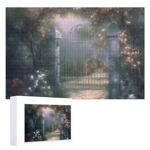 Secret Garden Puzzles, 1000 Teile, personalisiertes Puzzle für Erwachsene, Fotos, Puzzle für Familie, anspruchsvolles Bilderpuzzle mit Aufbewahrungstasche, Heimdekoration, Puzzle von LZQPOEAS