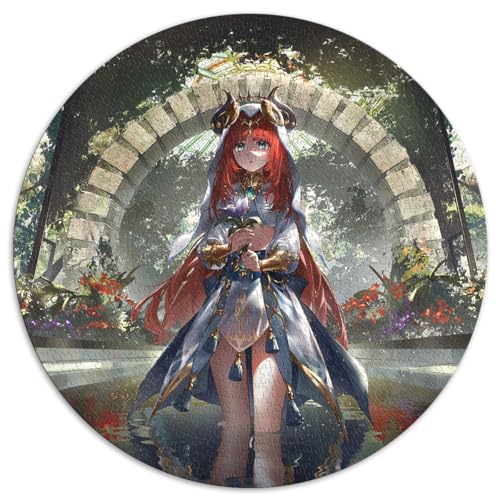 1000 Puzzleteile für Erwachsene und Kinder, Genshin Impact Nilou, kreative runde Puzzles, für Erwachsene und Familien, Kartonpuzzles, pädagogisches Puzzle, Familienspielgröße , 67,5 x 67,5 1000 Puzzleteile für Erwachsene und Kinder, Genshin Impact Nilou, kreative runde Puzzles, für Erwachsene und Familien, Kartonpuzzles, pädagogisches Puzzle, Familienspielgröße , 67,5 x 67,5 von LZYANG