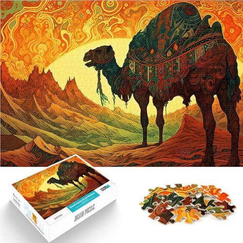 1000-Teile-Puzzle für Erwachsene “Abstraktes Gemälde Kamel” Aus Karton,ab 14 Jahren Quizspiel Geschenkideen。Größe:26x38cm/10.2x14.9Zoll 1000-Teile-Puzzle für Erwachsene “Abstraktes Gemälde Kamel” Aus Karton,ab 14 Jahren Quizspiel Geschenkideen。Größe:26x38cm/10.2x14.9Zoll von LZYANG