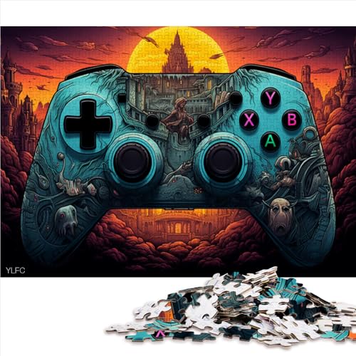 1000 Teile als Geschenk für Erwachsene, farbenfrohes Gamepad-Papierpuzzle, für Erwachsene und Kinder ab 12 Jahren, Lernspielzeug, Größe: 50 x 75 cm von LZYANG