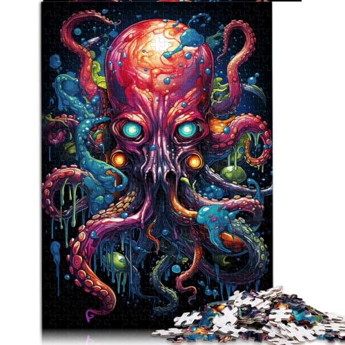 1000-teiliges Puzzle, „Die Fülle des kosmischen Oktopus“, Papierpuzzle, für Erwachsene und Kinder ab 12 Jahren, tolles Geschenk für Erwachsene. Größe: 26 x 38 cm von LZYANG