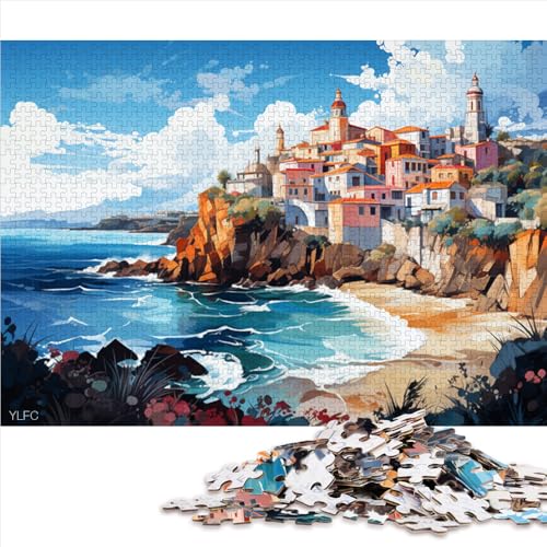 1000-teiliges Puzzle, Abbildung von Arifana, Portugal, Papierpuzzle, Erwachsene und Kinder, tolles Größe: 52 x 38 cm. von LZYANG