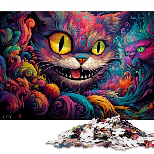 1000-teiliges Puzzle, Alice Cat, Papierpuzzle, für Erwachsene und Familien, Lernspiel. Größe: 26 x 38 cm. von LZYANG