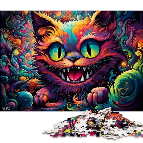 1000-teiliges Puzzle, Alice im Wunderland-Papierpuzzle, Geschenk für Erwachsene, Heimdekoration. Größe: 26 x 38 cm. von LZYANG