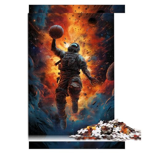 1000-teiliges Puzzle, Basketballspieler-Papierpuzzle, für Erwachsene und Kinder ab 12 Jahren, unterhaltsame Spiele für Erwachsene. Größe: 26 x 38 cm. von LZYANG