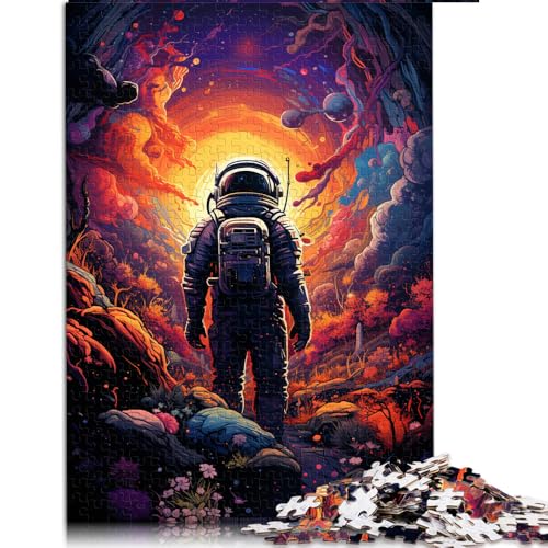 1000-teiliges Puzzle, Die volle Psychedelia der Raumfahrt, Papierpuzzle, für Erwachsene und Kinder ab 12 Jahren, Schwierige, schwere Puzzles für Frauen und Männer. Größe: 50 x 75 cm von LZYANG