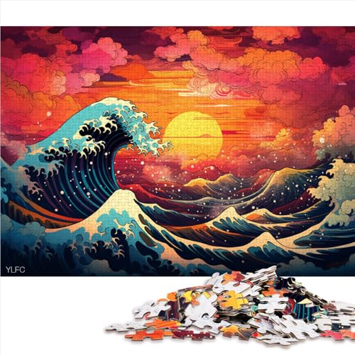 1000-teiliges Puzzle, Fantasielandschaft-Holzpuzzle, für Erwachsene und Kinder ab 12 Jahren, Lernspiel und herausforderndes Spielzeug. Größe: 52 x 38 cm. von LZYANG