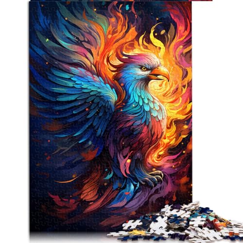 1000-teiliges Puzzle, Farbgemälde, Phönix-Papierpuzzle, geeignet für Erwachsene, Lernspiel, Herausforderungsspielzeug. Größe: 52 x 38 cm. von LZYANG