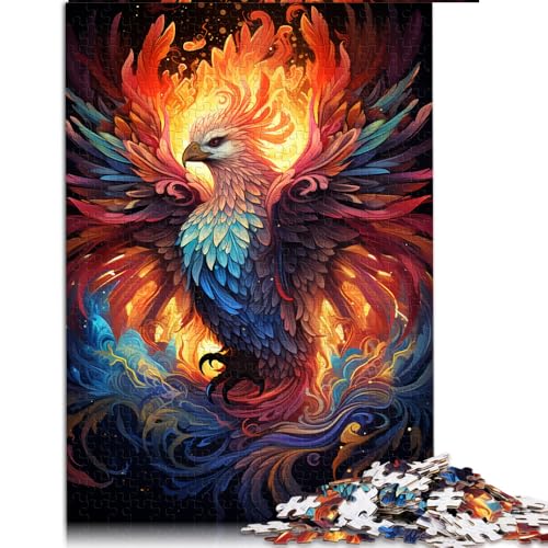 1000-teiliges Puzzle, Feuer-Phönix-Papierpuzzle, für Erwachsene und Kinder ab 12 Jahren, luxuriöses, farbenfrohes Puzzle-Geschenk. Größe: 52 x 38 cm. von LZYANG