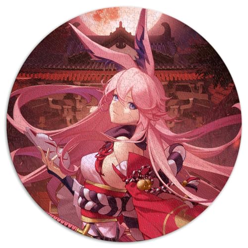 1000-teiliges Puzzle, Houkai Gakuen Yae Sakura., Runde Puzzles, für Erwachsene und Kinder, Papppuzzles, Denkspiel, Größe 67,5 x 67,5 von LZYANG