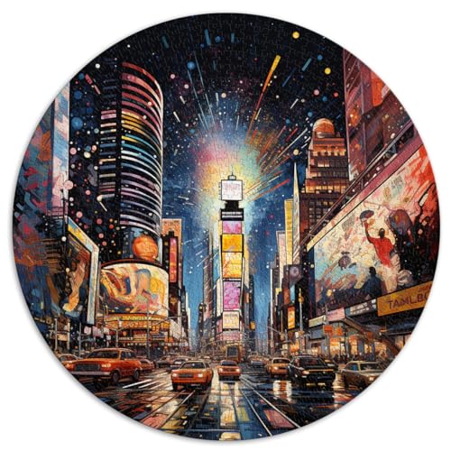 1000-teiliges Puzzle, New York City, bunt, kreatives rundes Puzzle, für Erwachsene und Kinder ab 12 Jahren, Puzzle aus Pappe, Lernspielzeug, Größe 67,5 x 67,5 1000-teiliges Puzzle, New York City, bunt, kreatives rundes Puzzle, für Erwachsene und Kinder ab 12 Jahren, Puzzle aus Pappe, Lernspielzeug, Größe 67,5 x 67,5 von LZYANG