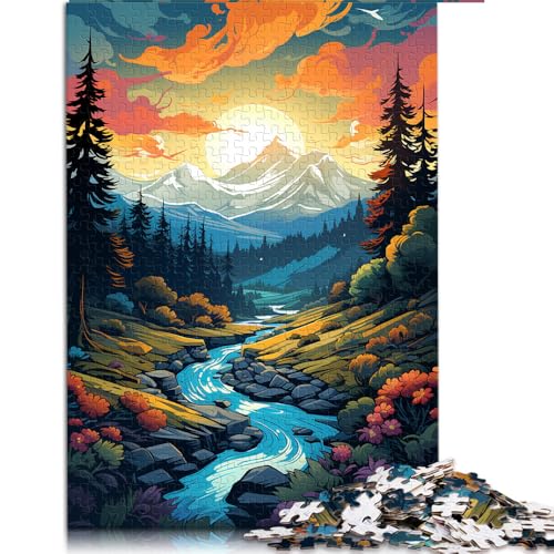 1000-teiliges Puzzle, Papierpuzzle „Buntes__aus_einem_schottischen_Hochland“, für Erwachsene, Familien oder Kinder, Holzpuzzle für Familienspiele und Heimdekoration. Größe: 50 x 75 cm von LZYANG