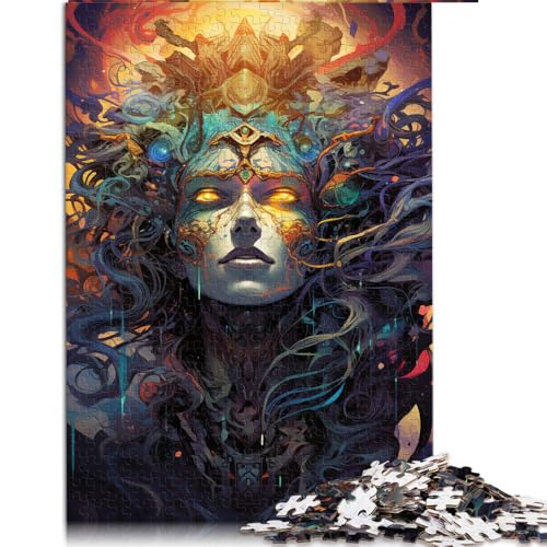 1000-teiliges Puzzle, Papierpuzzle „Gott des Universums“, für Erwachsene und Familien, Holzpuzzle als Familienspiel und Heimdekoration. Größe: 26 x 38 cm von LZYANG