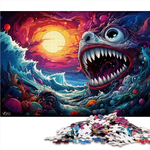 1000-teiliges Puzzle, Papierpuzzle „Unterwasserleben“, für Erwachsene und Kinder, Holzpuzzle für Familienspiele und Heimdekoration. Größe: 50 x 75 cm. von LZYANG