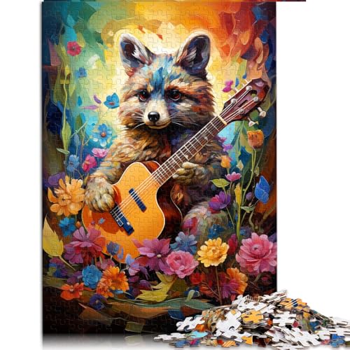 1000-teiliges Puzzle, Papierpuzzle mit Babybär zum Ausmalen, für Erwachsene und Kinder ab 12 Jahren, tolles Geschenk für Erwachsene. Größe: 26 x 38 cm. von LZYANG