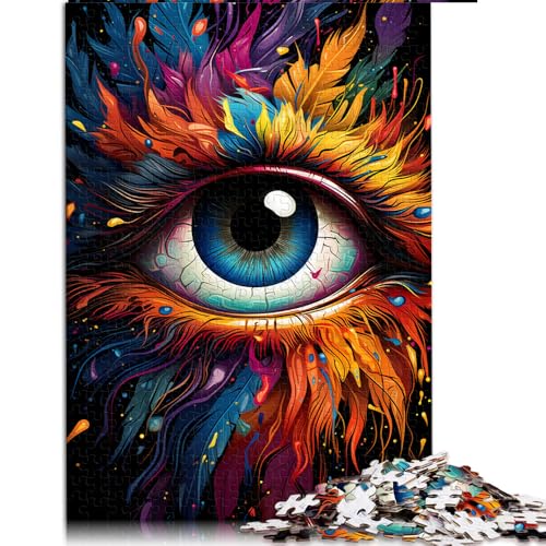 1000-teiliges Puzzle, Papierpuzzle mit feurigen Phönixaugen, für Teenager und Kinder, Spielzeug als Lerngeschenk. Größe: 50 x 75 cm. von LZYANG