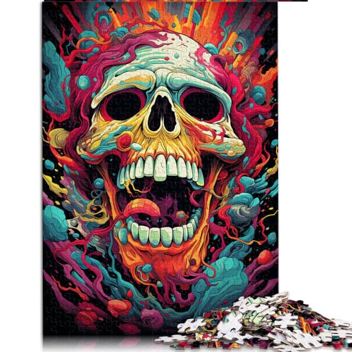 1000-teiliges Puzzle, Papierpuzzle zum Zeichnen eines bösen Monsters, für Teenager und Kinder, Lernspiele für Erwachsene und Kinder. Größe: 26 x 38 cm. von LZYANG