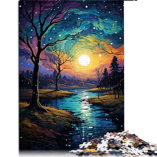 1000-teiliges Puzzle, Sternenhimmel-Nachtansicht, Papierpuzzle, für Erwachsene und Kinder ab 12 Jahren, tolles Geschenk für Erwachsene. Größe: 50 x 75 cm. von LZYANG