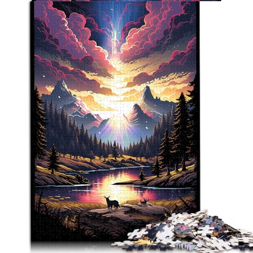 1000-teiliges Puzzle, Yellowstone-Nationalpark, USA, Papierpuzzle, für Erwachsene und Kinder ab 12 Jahren, Lernspielzeug, Größe: 50 x 75 cm von LZYANG