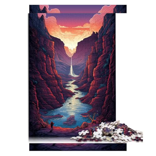 1000-teiliges Puzzle, amerikanischer Grand Canyon, Papierpuzzle, für Erwachsene und Kinder ab 12 Jahren, Lernspiel für Erwachsene und Kinder. Größe: 26 x 38 cm. von LZYANG