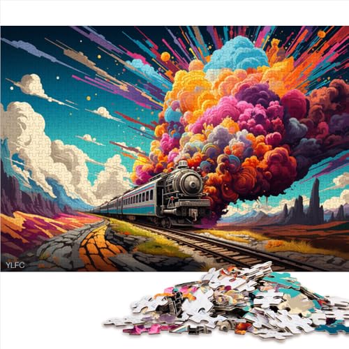 1000-teiliges Puzzle, fantastisches Explosionskunst-Papierpuzzle, für Teenager und Kinder, pädagogisches Spiel und Herausforderungsspielzeug. Größe: 52 x 38 cm. von LZYANG