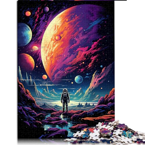 1000-teiliges Puzzle, farbenfrohes Papierpuzzle mit Planetenlandschaft, für Erwachsene und Familien, Lernspielzeug, Größe: 50 x 75 cm. von LZYANG