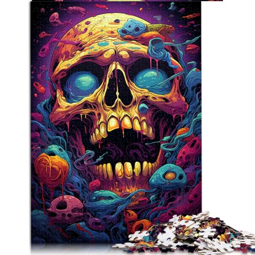 1000-teiliges Puzzle, farbenfrohes psychedelisches Monster-Papierpuzzle, für Erwachsene und Kinder, Holzpuzzle für Familienspiele und als Heimdekoration. Größe: 50 x 75 cm. von LZYANG