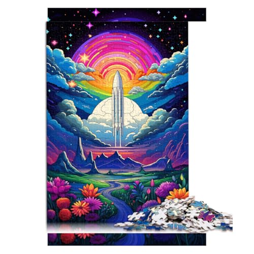 1000-teiliges Puzzle, tolles Raketen-Papierpuzzle, für Erwachsene und Kinder ab 12 Jahren, Denkspiel, Größe: 52 x 38 cm von LZYANG