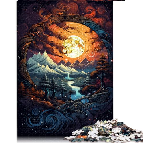 1000-teiliges Puzzle für Erwachsene, „Die Fülle des Yin- und Yang-Weltraums“, Papierpuzzle für Erwachsene und Kinder, Familienunterhaltungsspielzeug. Größe: 50 x 75 cm. von LZYANG