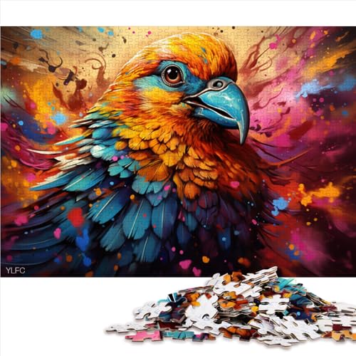 1000-teiliges Puzzle für Erwachsene, Fantasietiere, Holzpuzzle, für Erwachsene und Kinder, lustige Puzzles für die ganze Familie. Größe: 52 x 38 cm. von LZYANG