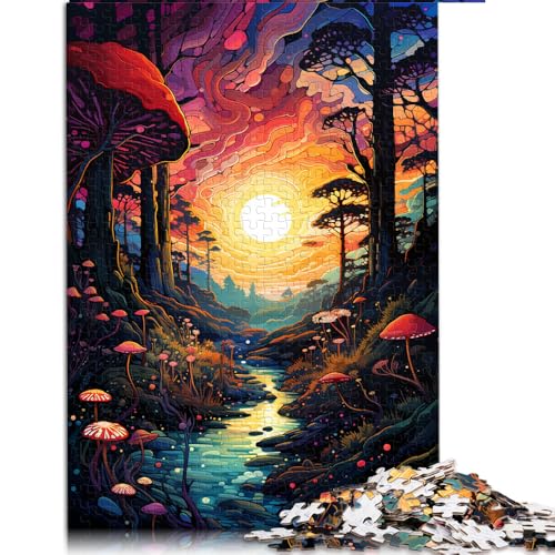 1000-teiliges Puzzle für Erwachsene, Fantasy-Dschungellandschaft, Papierpuzzle, für Erwachsene und Kinder ab 12 Jahren, tolle Geschenke und Spielzeuge. Größe: 50 x 75 cm. von LZYANG