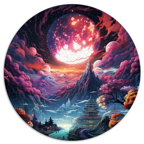 1000-teiliges Puzzle für Erwachsene, Fantasy Japan, runde Puzzles, für Erwachsene und Kinder, Papppuzzles, Denkspiel, Größe 67,5 x 67,5 von LZYANG