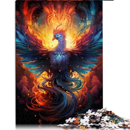 1000-teiliges Puzzle für Erwachsene, Feuer-Phönix-Papierpuzzle, für Erwachsene und Kinder ab 12 Jahren, Holzpuzzle als Familienspiel und Heimdekoration. Größe: 50 x 75 cm von LZYANG