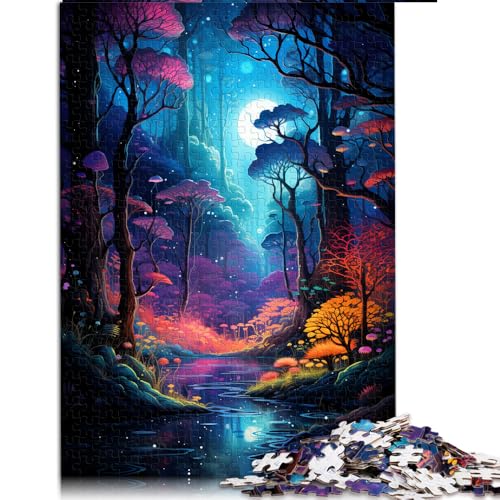 1000-teiliges Puzzle für Erwachsene, Papierpuzzle mit Fantasy-Dschungellandschaft, für Erwachsene und Kinder ab 12 Jahren, tolles Geschenk für Erwachsene. Größe: 50 x 75 cm. von LZYANG