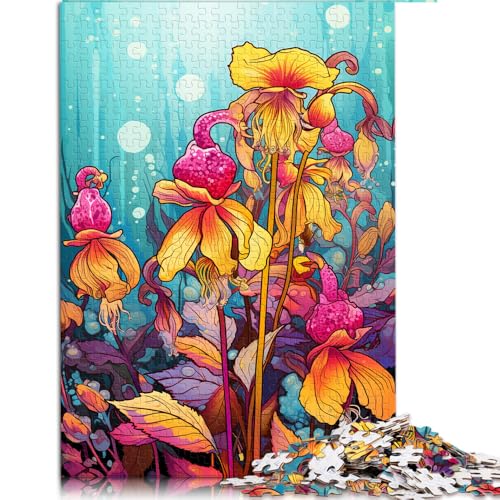 1000-teiliges Puzzle für Erwachsene, gelbes, farbenfrohes, psychedelisches Rassel-Papierpuzzle, für Erwachsene und Kinder ab 12 Jahren, als Geschenk für Erwachsene. Größe: 26 x 38 cm von LZYANG