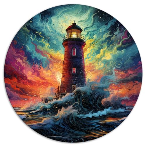 1000-teiliges Puzzlespiel, Leuchtturm, bunt, rundes Puzzle, für Erwachsene und Kinder ab 12 Jahren, Kartonpuzzle, anspruchsvolle Spielgröße, 67,5 x 67,5 1000-teiliges Puzzlespiel, Leuchtturm, bunt, rundes Puzzle, für Erwachsene und Kinder ab 12 Jahren, Kartonpuzzle, anspruchsvolle Spielgröße, 67,5 x 67,5 von LZYANG